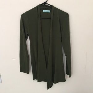 Green cardigan